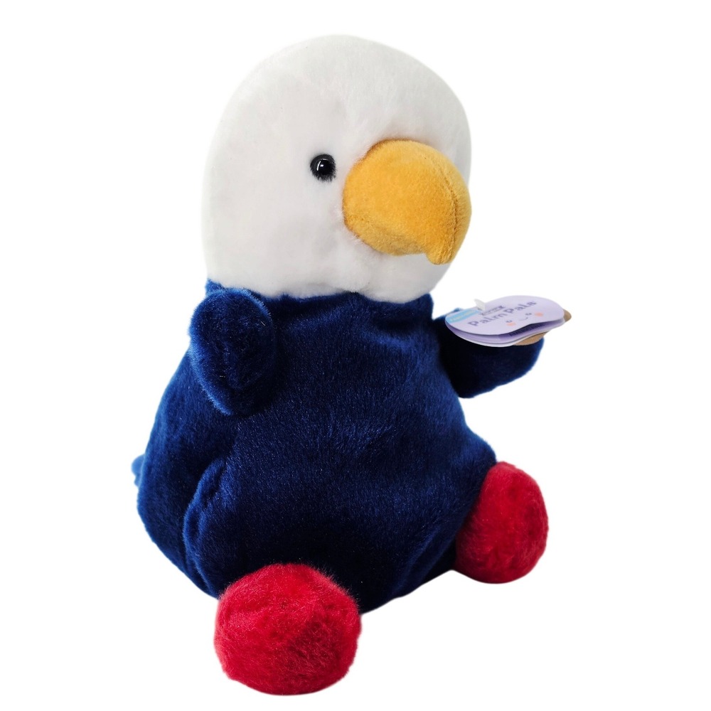 Aurora Palm Pals Americana Eagle Plush Party-Sized Patriotic Red White Blue 7.5"